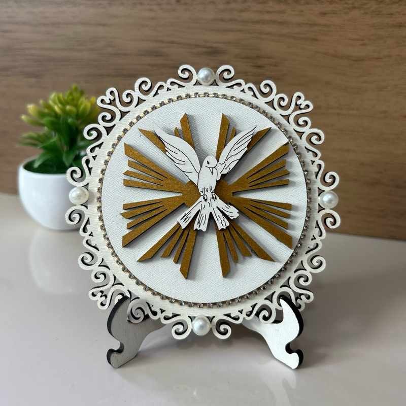 Enfeite de mesa Decoração Divino Espírito Santo em Oferta na Shopee