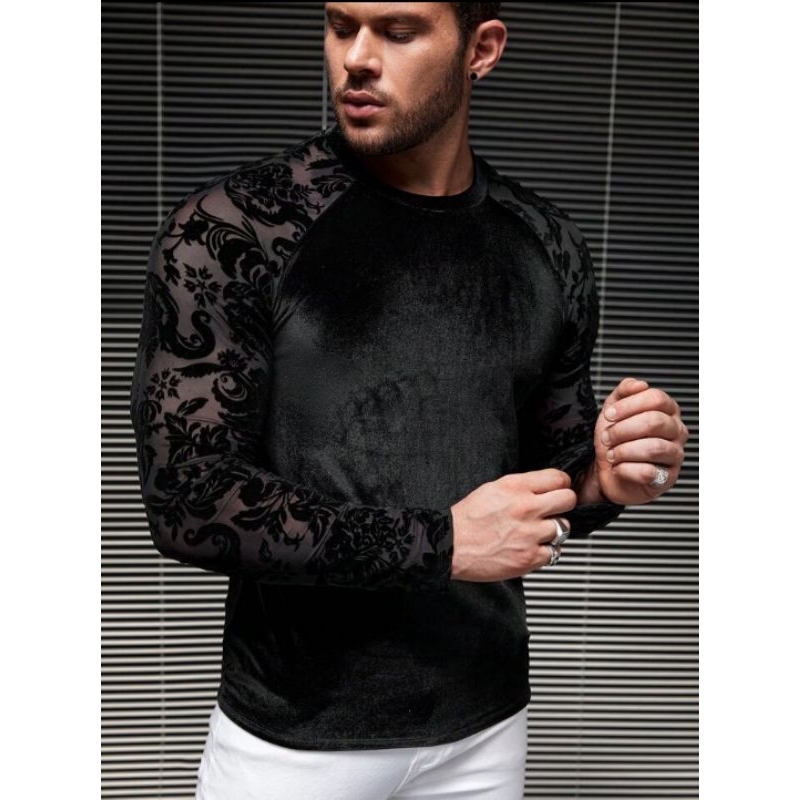 Blusa raglan masculina veludo starr