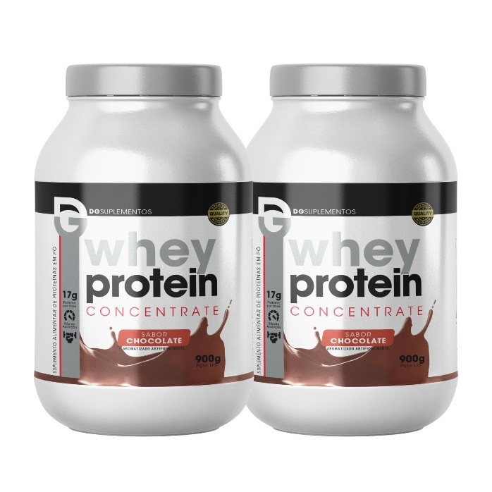 Kit 2x Whey Protein 900g Concentrate DG Labs