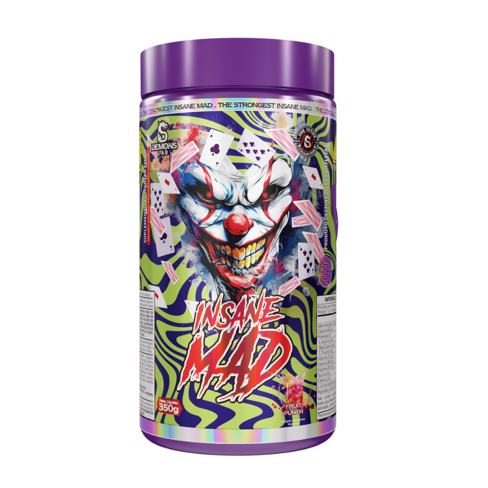 Lançamento Pré Treino Insane Mad 350g - Demons Lab em Oferta na Shopee