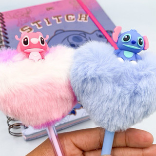 Caneta Pelúcia Stitch & Angel/ Disney/KAWAII
