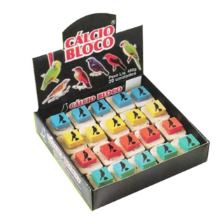 Caixa c/ 20 Pedras de Calcio para Passaros 8 sabores variados pedra cálcio em Oferta na Shopee