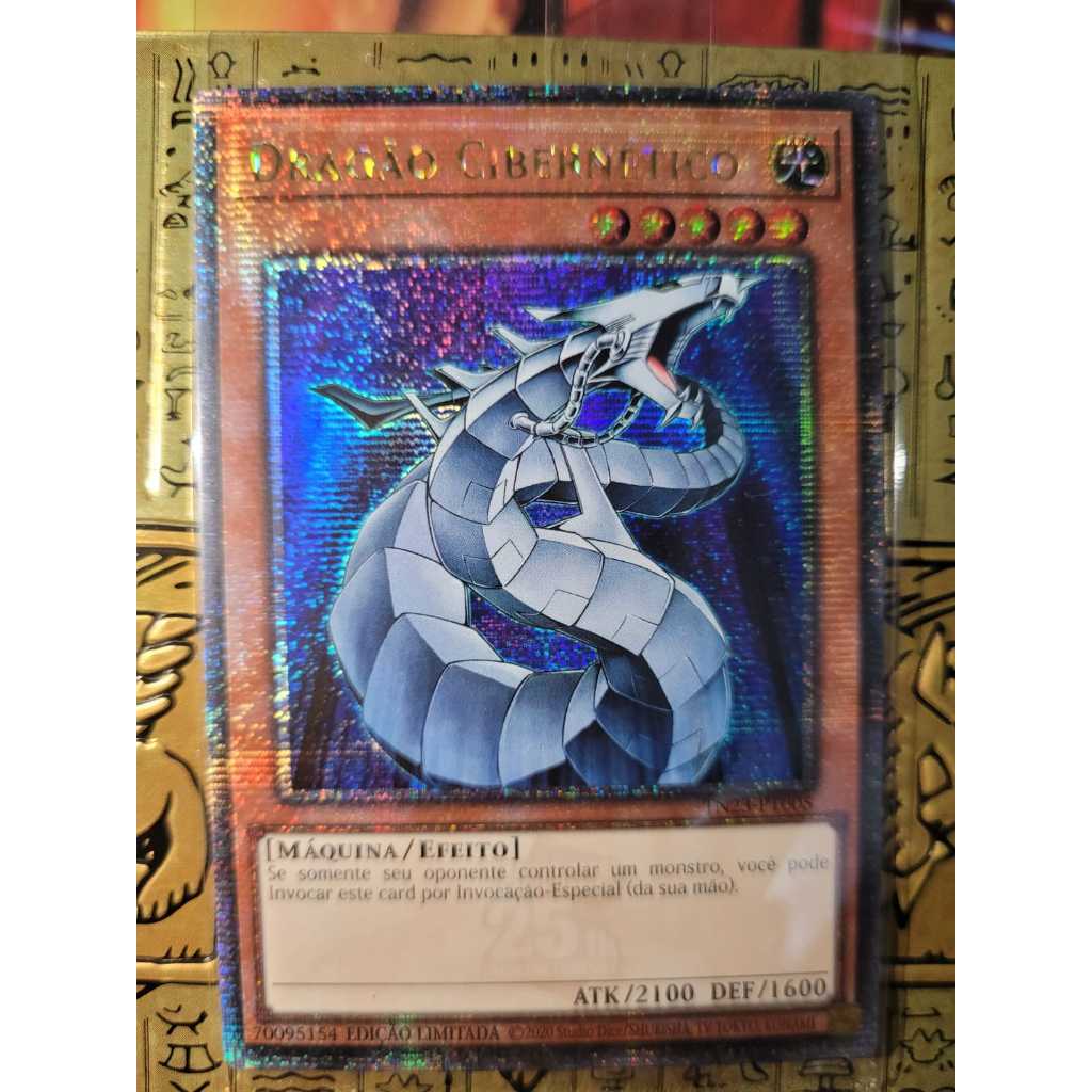 Cyber Dragon (Dragão Cibernético) Quarter Century Secret Rare. Yugioh. Original e Lacrado.