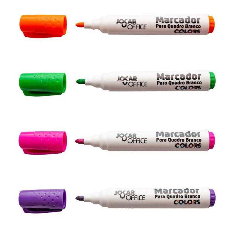 Marcador Para Quadro Branco Colors Estojo/4 Unds Jocar Office