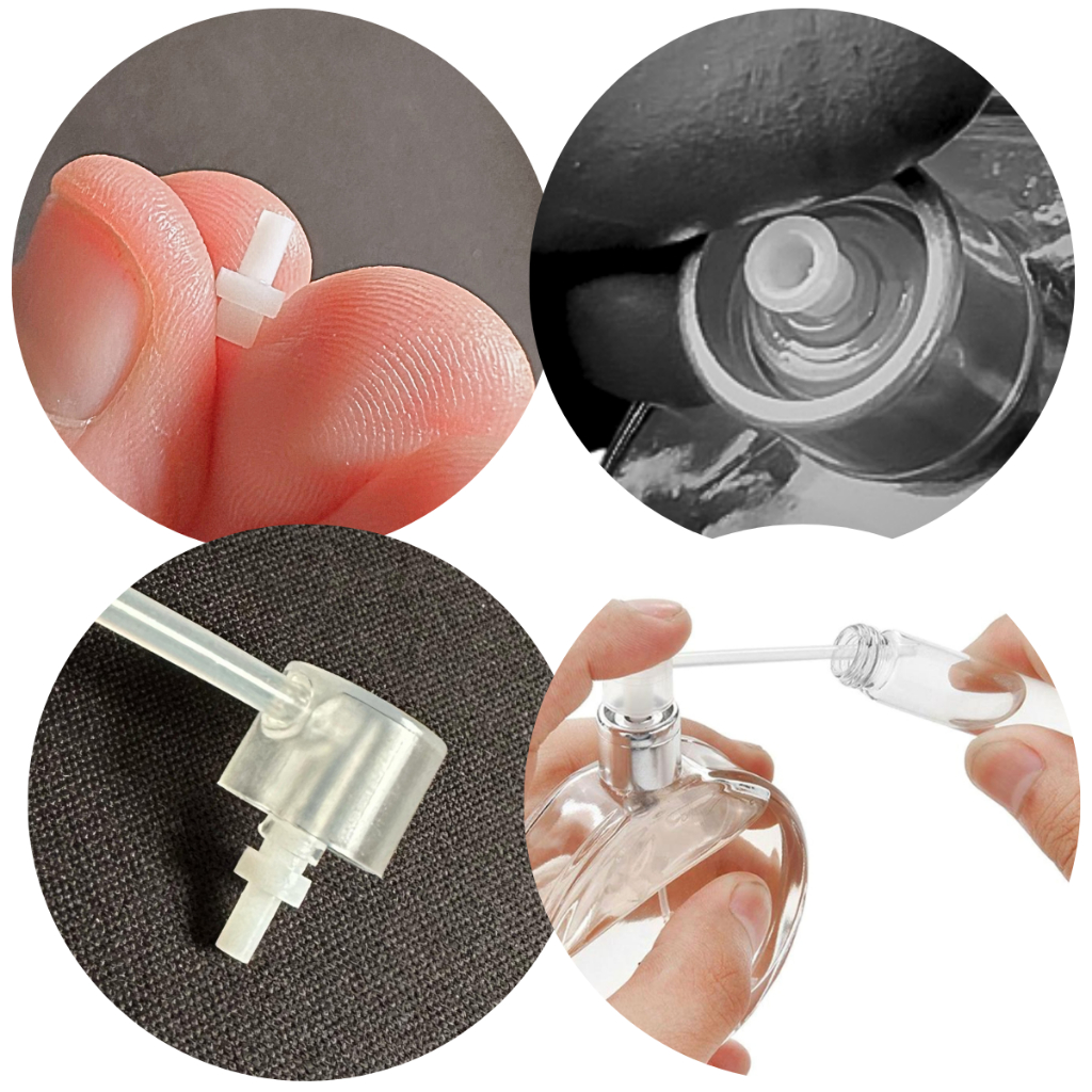 Adaptador Valvula Dobrada Transferência de Perfume - Decants e Mini Frascos Práticos