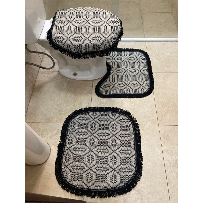 Jogo De Tapete Conjunto Banheiro Kit 3 Peças Promoção Decoração