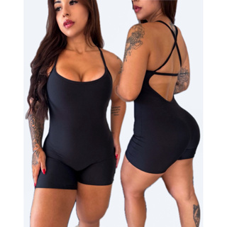 MACAQUINHO ACADEMIA FEMININO CURTO SEM COSTURA VERSÁTIL BLOGUEIRAS EM SUPLEX COSTAS CRUZADA em Oferta na Shopee