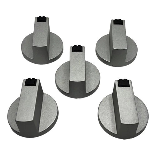 Kit 5 Knob Botão P/ Cooktop Philco Chef 5 Bocas Original PRATA!