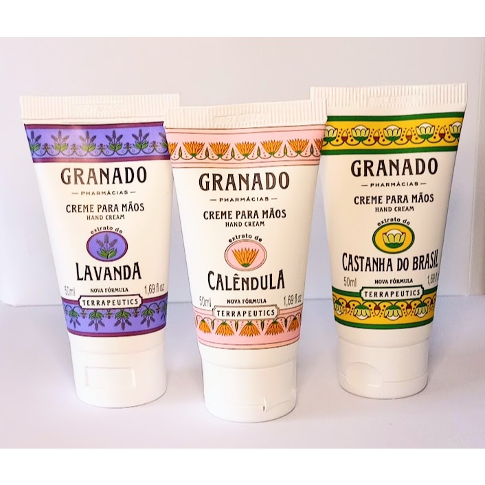 CREME PARA AS MÃOS GRANADO- CALÊNDULA- CASTANHA- LAVANDA-