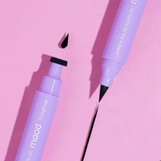 Caneta Delineadora 2x1 mood Ruby Rose 3g HB-519 em Oferta na Shopee