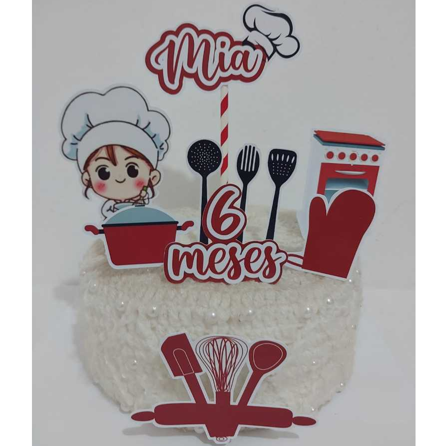 Topo de Bolo Cozinheira - Comprar com Melhor Preço em Padaria