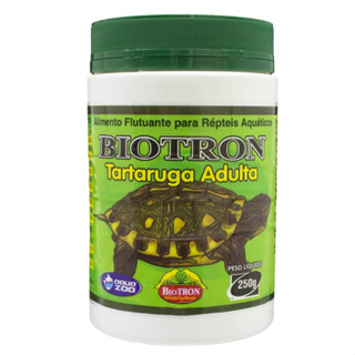 Tartaruga Adulta 250g  ração Aqua Zoo alimento para répteis aquáticos Biotron em Oferta na Shopee