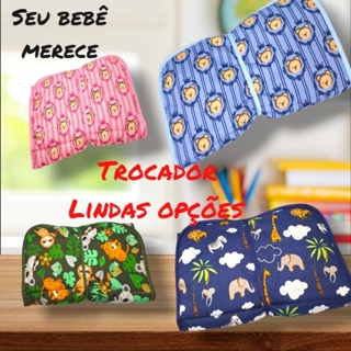 Trocador De Fralda Dobrável Portátil Para bebê Com Bolso Meninos e Meninas em Oferta na Shopee
