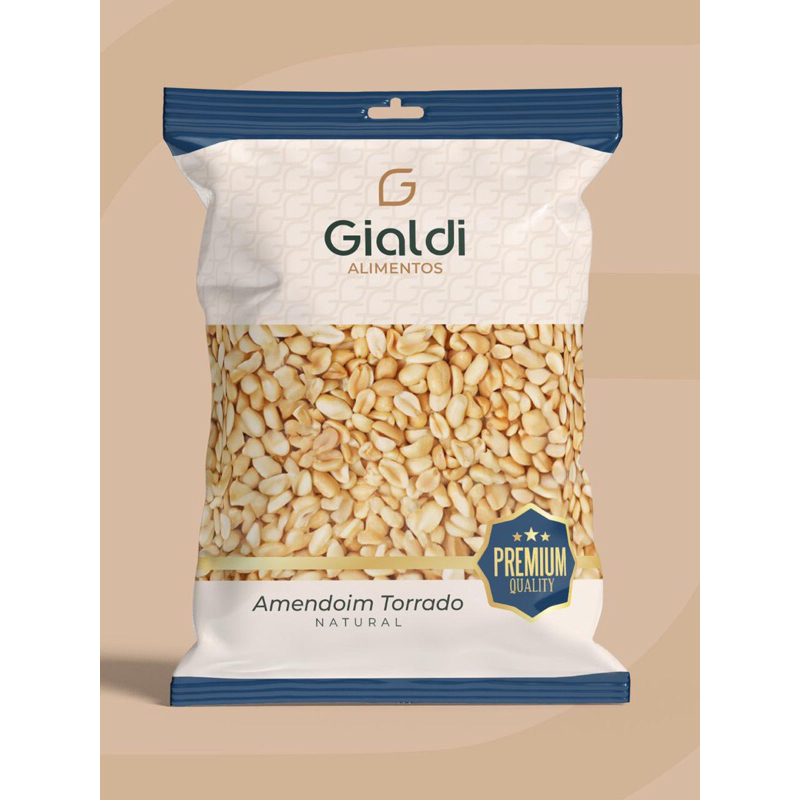 Amendoim Torrado Natural ( SEM SAL ) Gialdi Alimentos Premium – Vários Tamanhos em Oferta na Shopee