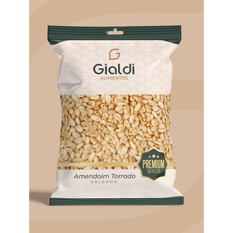 Amendoim Torrado (COM SAL) Gialdi Alimentos Premium – Vários Tamanhos