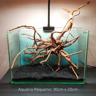 Raiz Tronco Natural 20 a 30 cm Enfeites para Aquário e Lagos - Artigos para aquário em Oferta na Shopee