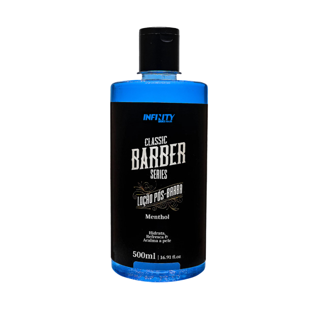 Loção Pós-Barba Menthol 500ml Infinity Looks Hair Alívio e Frescor Imediato