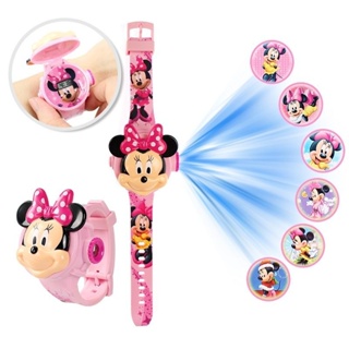 Relogio Minnie Projetor De Luz Com  Imagens Infantil em Oferta na Shopee