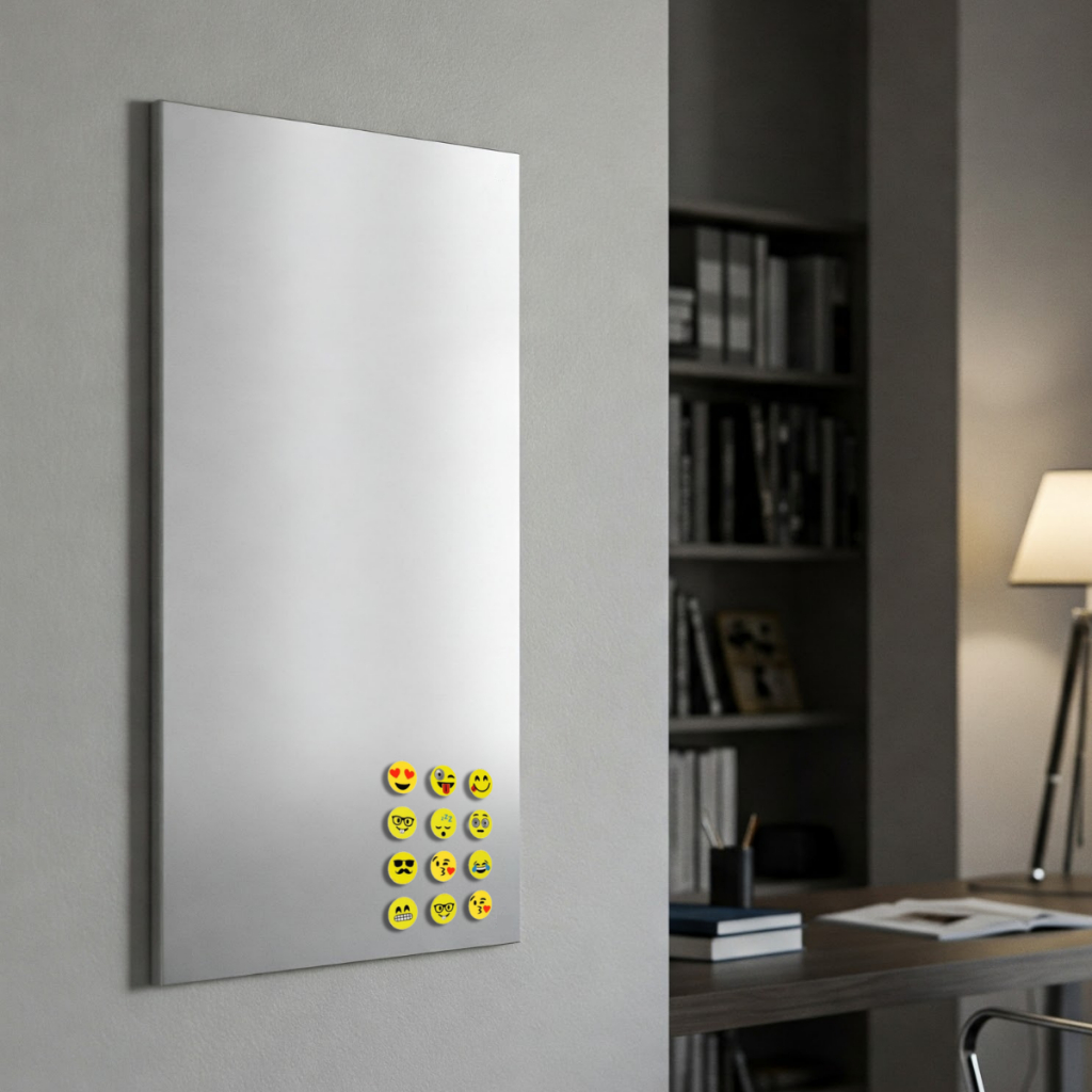 Painel Metálico 60x40cm CINZA Mural De Fotos e recados + 12 Imãs em Oferta na Shopee