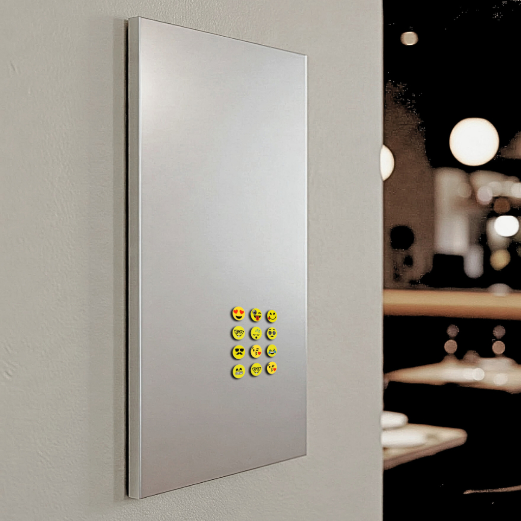 Painel Metálico 100x60cm CINZA Mural De Fotos Recados Notas Lembretes Quadro + 12 Imãs em Oferta na Shopee