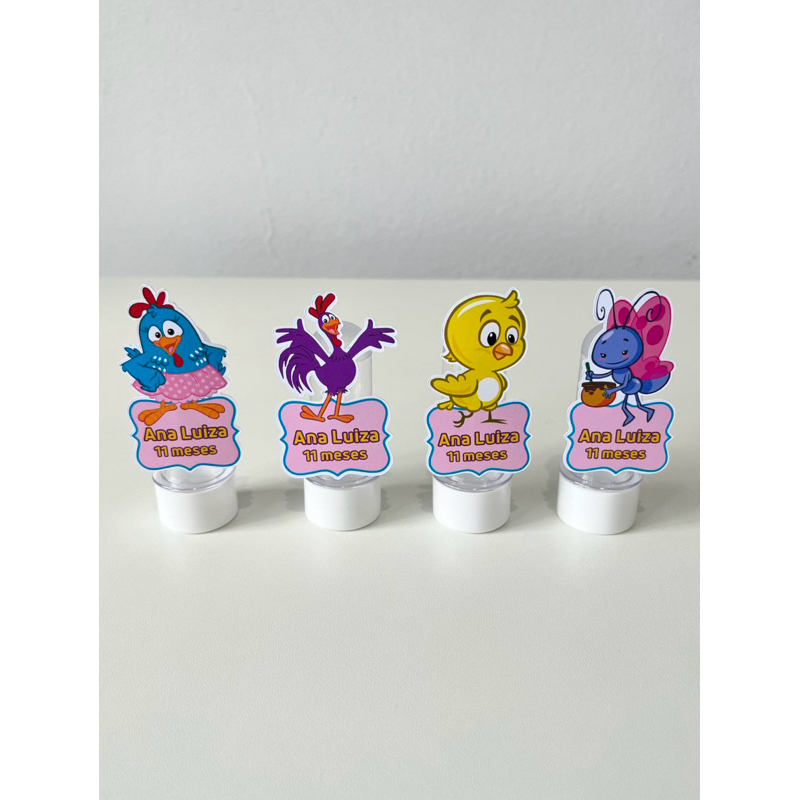 28 Apliques para Tubete Personalizado Galinha Pintadinha Lembrancinha Aniversário