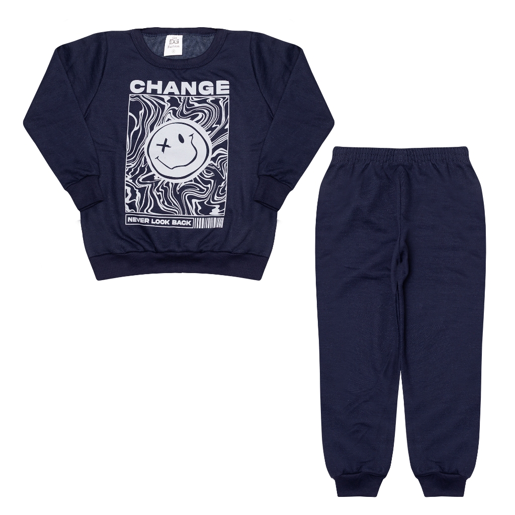Conjunto Infantil Moletom roupa infantil menino Roupa de frio Conjunto inverno