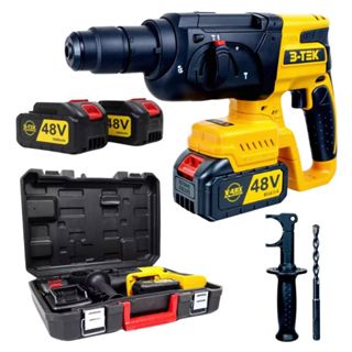 Furadeira Martelete Rompedor Impacto Perfurador Portátil Com 2 Baterias 48v - Bivolt em Oferta na Shopee