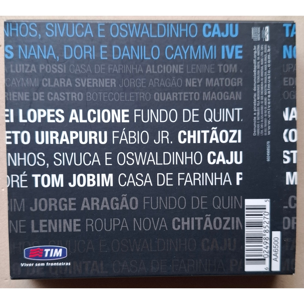 CD TOM JOBIM ROUPA NOVA FÁBIO JR ALCIONE 3 PRÊMIO TIM DE MÚSICA BOX DUPLO EXC