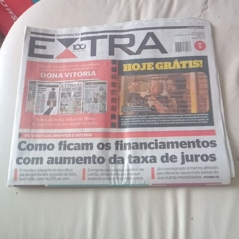 jornal extra filme vitória Fernanda Montenegro Xuxa can yaman canal extra Rita Lee Marielle Franco