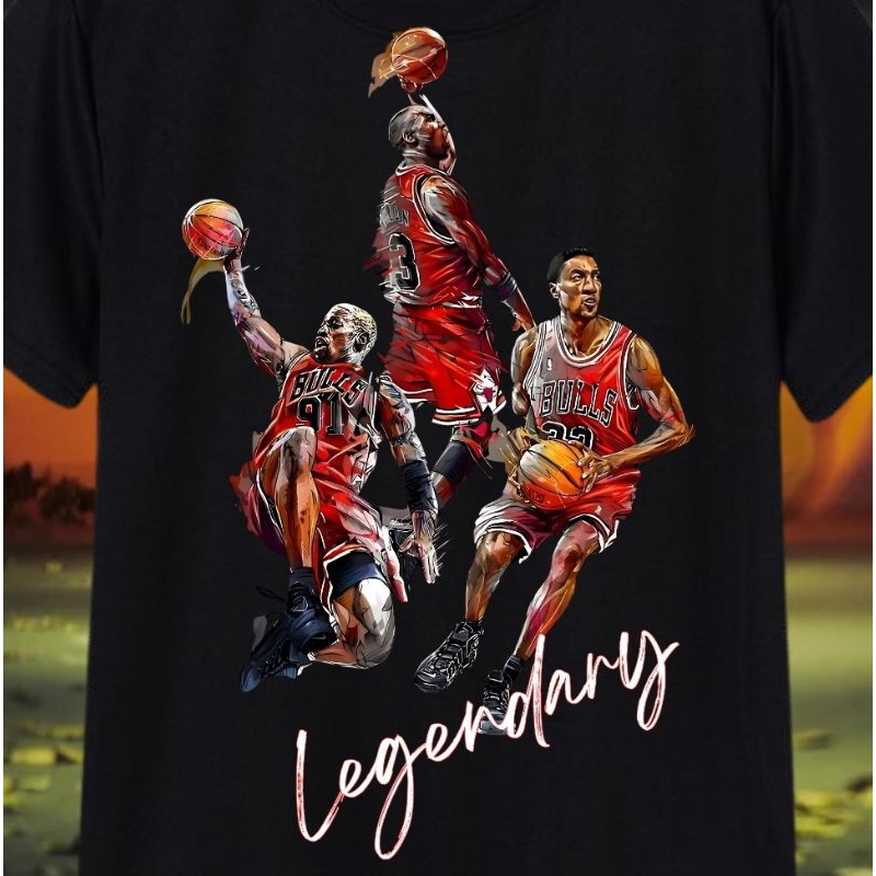 Camiseta T-Shirt Blusa Oversize QUALIDADE PREMIUM 100%Algodão Streetwear Lendas Do Basquete Bulls NBA Liga Americana