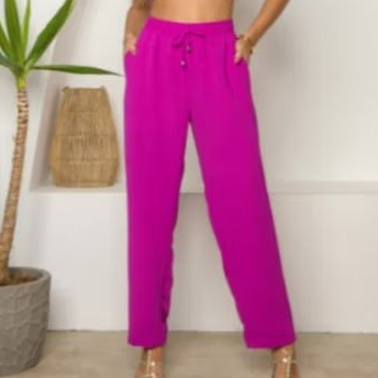 Tendencial 2025 Calça confortável e leve para o calor