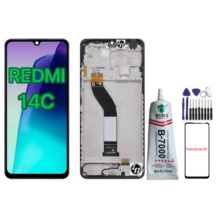 Tela Frontal Display Lcd Touch Xiaomi Redmi 14c / 2409brn2ca Com Aro / Sem Aro - A Pronto Entrega em Oferta na Shopee