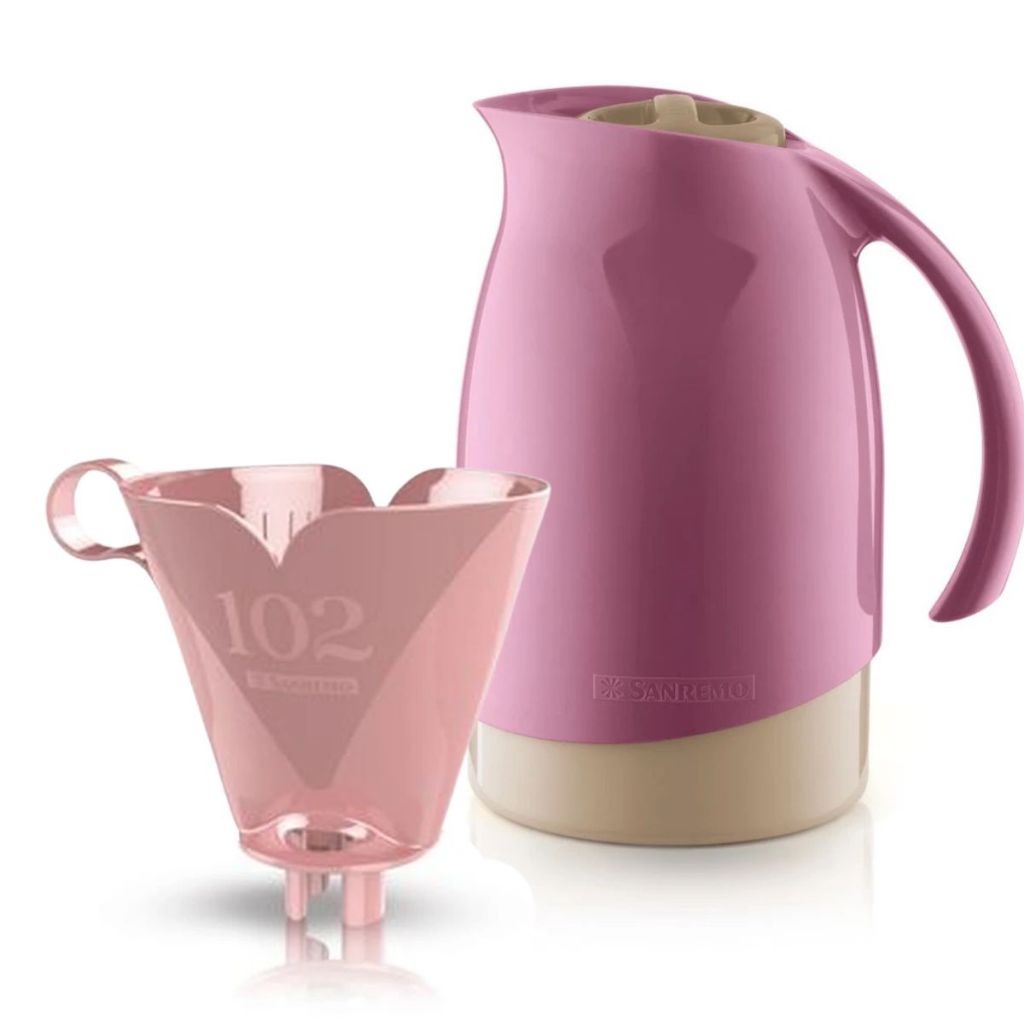 Kit Sanremo Garrafa Termica 700ml e Suporte para Filtro de Café 102
