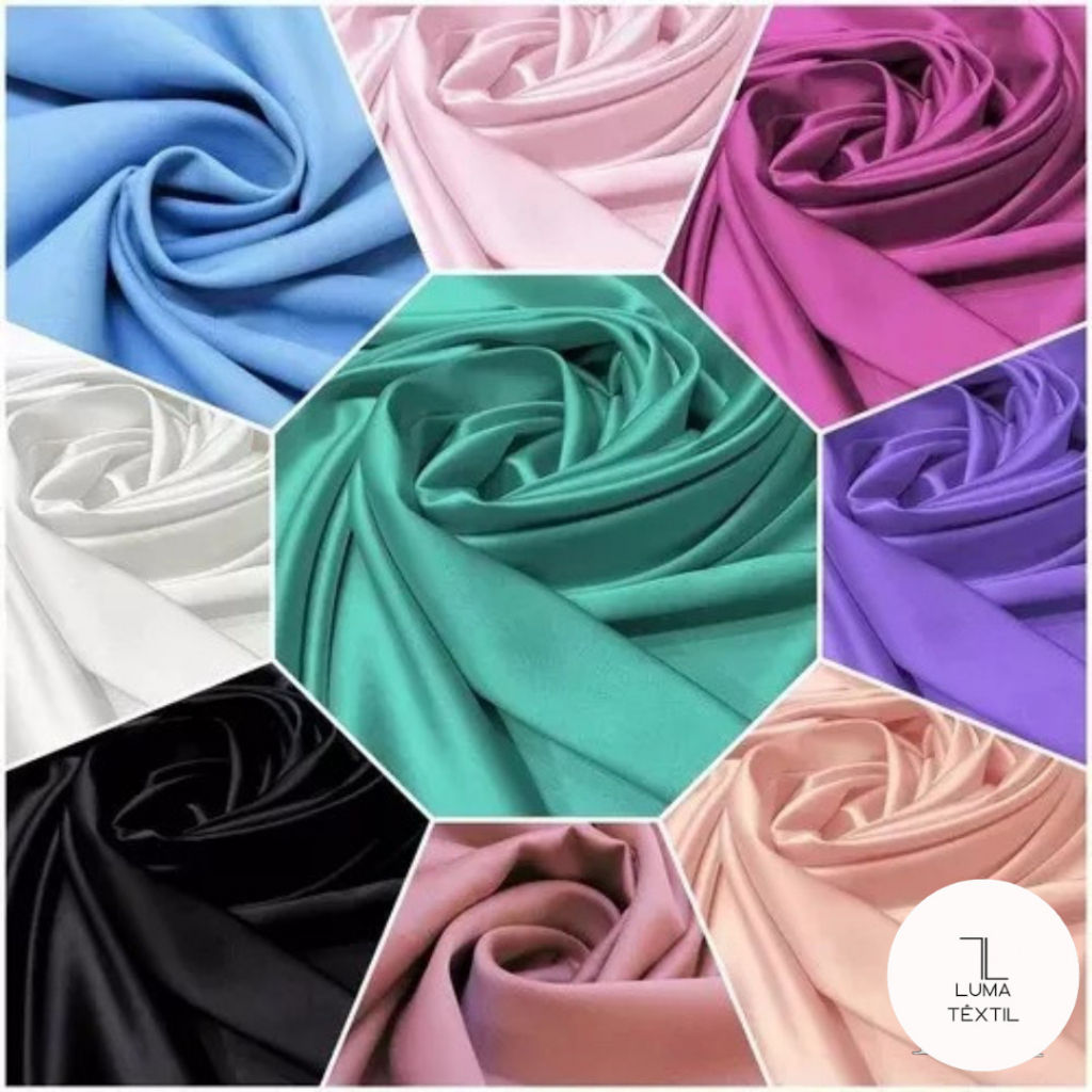 Tecido Crepe Amanda 1m x 1,50m VÁRIAS CORES E O MENOR PREÇO!