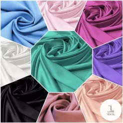 Tecido Crepe Amanda 1m x 1,50m VÁRIAS CORES E O MENOR PREÇO!
