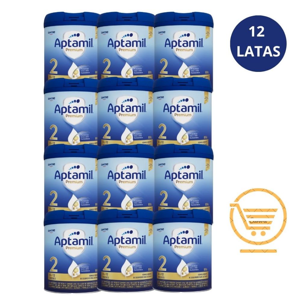 Aptamil Premium 2 800g - 12 latas