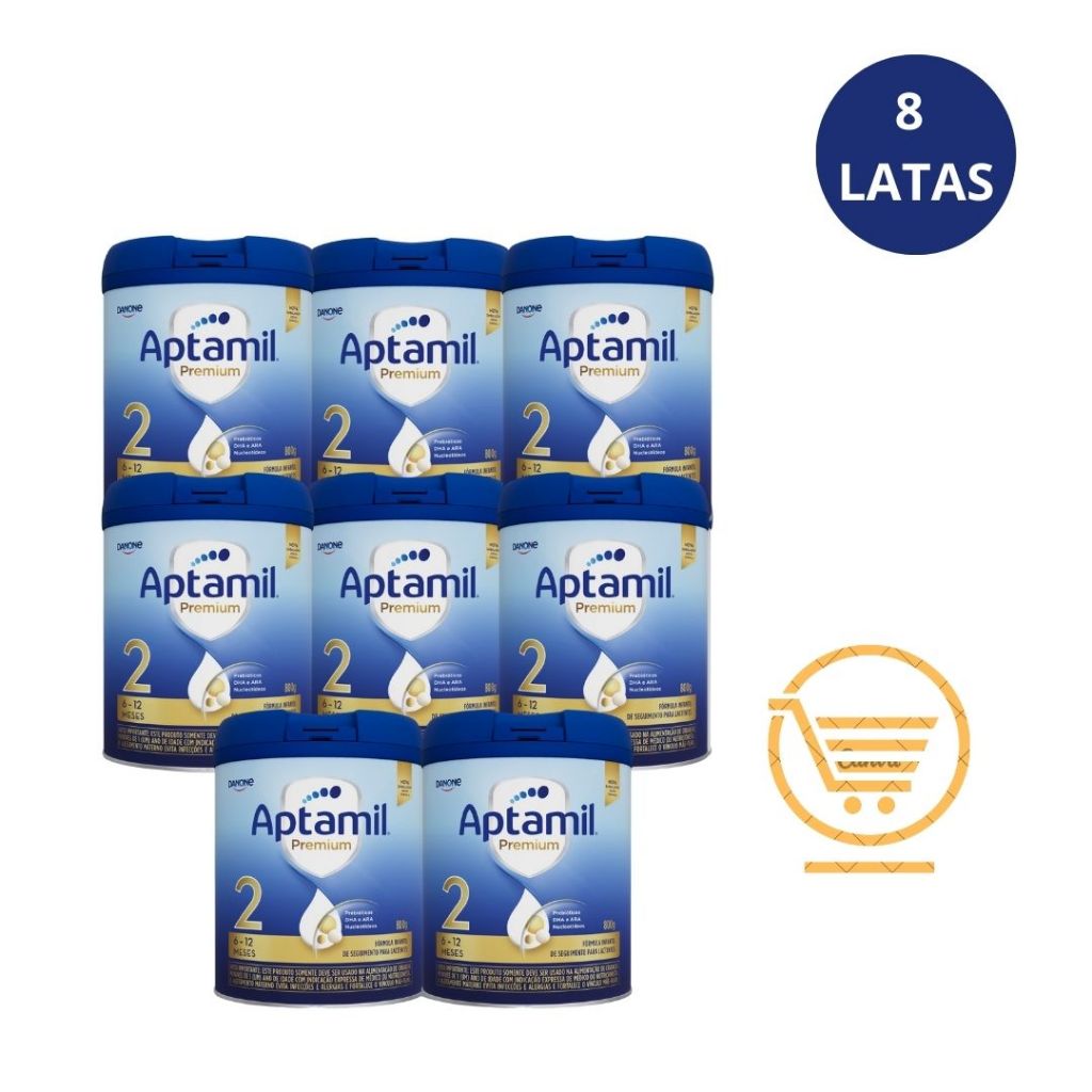 Aptamil Premium 2 800g - 8 latas