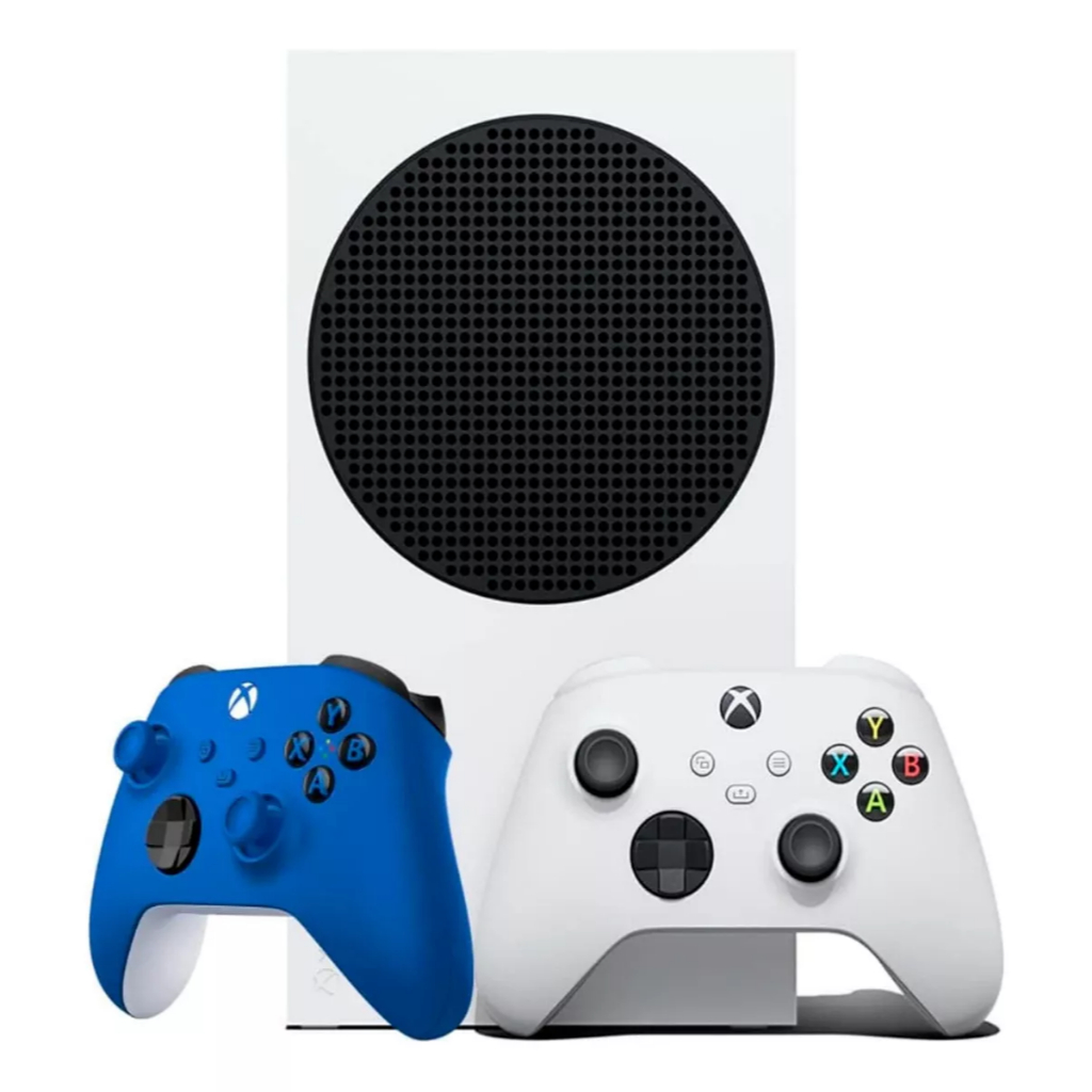 Console Xbox Series S 512GB Branco + Controle (Shock Blue) · Pronto Entrega