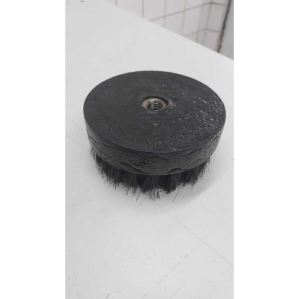 escova rotativa macia tamanho 100mm uso politriz