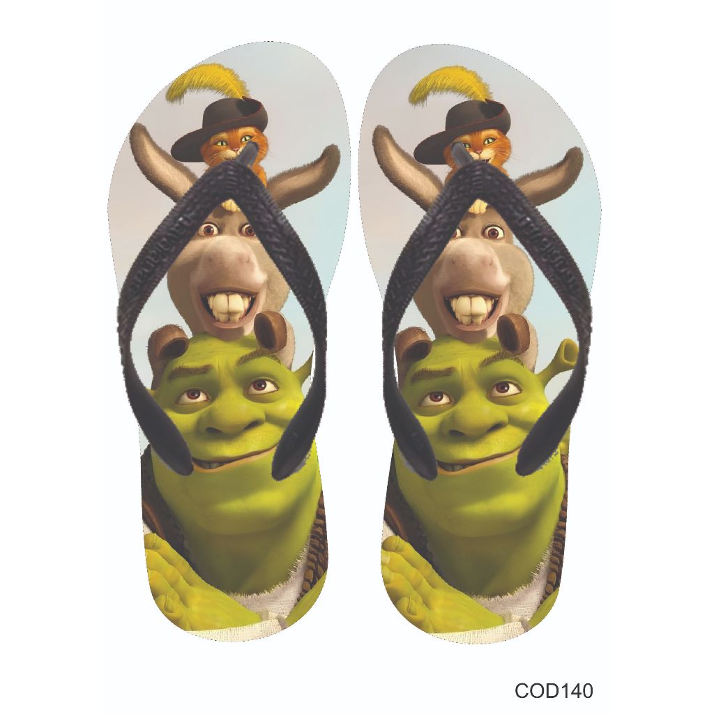 Chinelo Shrek - Estampas Variadas | Tamanhos Adulto e Infantil