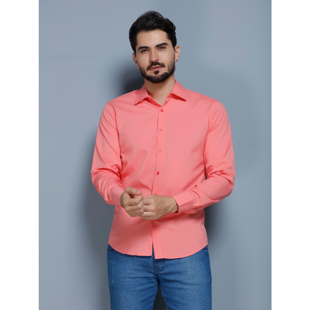 camisa social  lisa com elastano  não amassa passa fácil Tamanho XS-XXXL