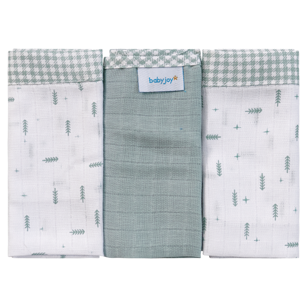 Paninho de Boca Kit 3 Unidades Baby Joy Classicos 100% Algodão Incomfral