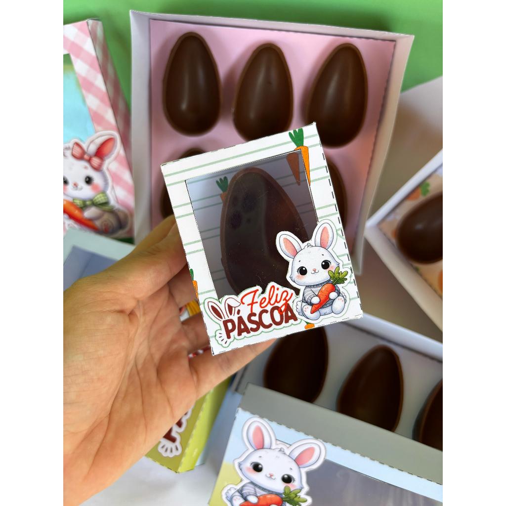 Mini caixas para ovos de páscoa de colher de 50g. Caixa degustação em Oferta na Shopee