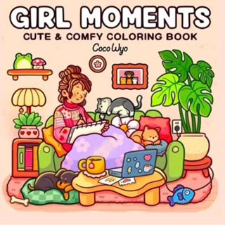 Livro de colorir GIRLS MOMENTS VOL 1 em Oferta na Shopee
