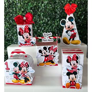 Kit festa minnie e mickey / Personalizados minnie e mickey/ Lembrancinhas minnie / Festa Infantil minnie / mickey