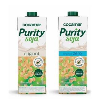 Bebida Vegetal Purity Leite de Soja Original e Zero (caixa com 6 unid.) em Oferta na Shopee