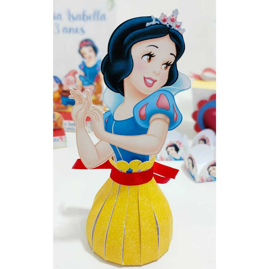 caixinhas BRANCA DE NEVE para aniversário lembrancinhas decoração mesa PRINCESAS paper