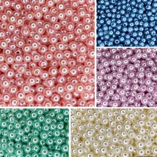 Perola Candy Color 6 mm kit com 5 cores para bijuterias artesanato terços brincos em Oferta na Shopee