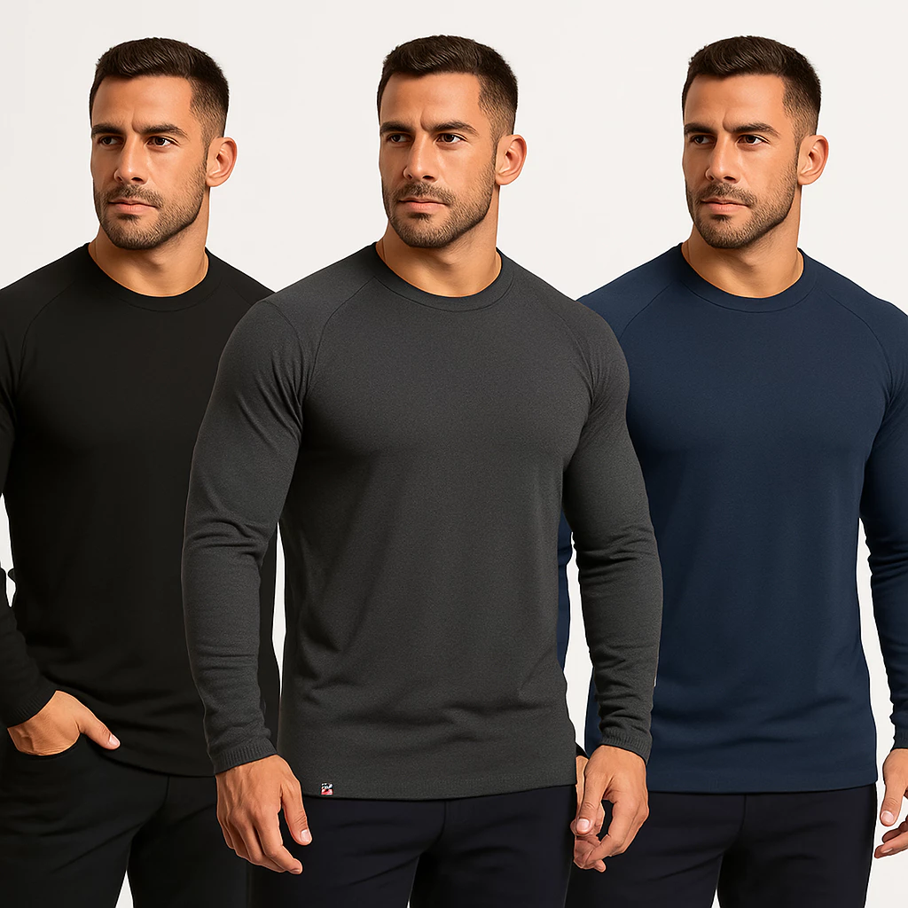 Kit 3 e 2 camisas Termicas Proteção Uv 50+ Camisa Fitness para academia Camisa Motoboy — imagem 1