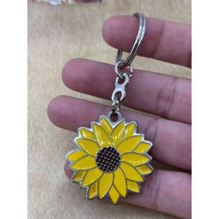 Chaveiro Girassol Flor em Metal em Oferta na Shopee